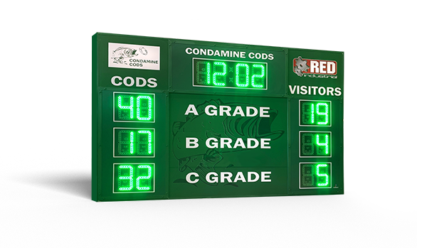 AusSport versatile rugby scoreboard
