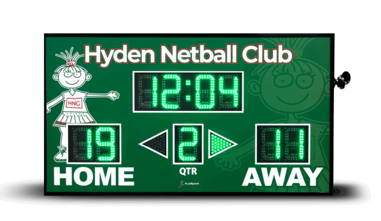Hyden Netball Club Essential Netball scoreboard