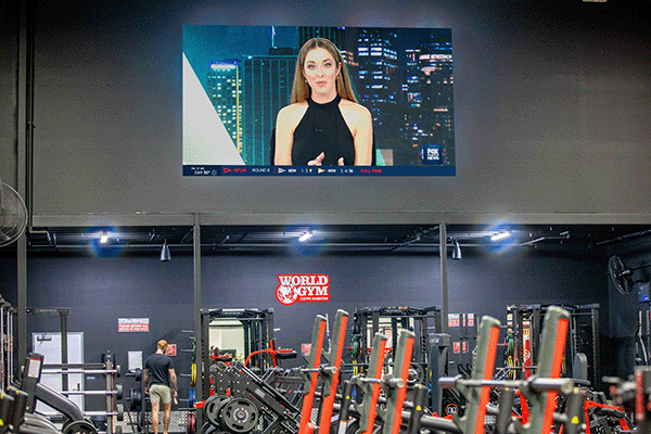 AusSport Indoor LED Screen at gymnasium